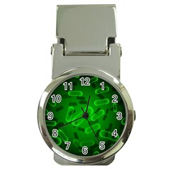 Green-rod-shaped-bacteria Money Clip Watches