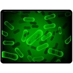 Green-rod-shaped-bacteria Fleece Blanket (Large) 80 x60  Blanket Front