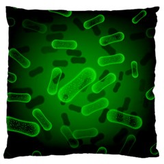 Green-rod-shaped-bacteria Standard Premium Plush Fleece Cushion Case (one Side) by Simbadda