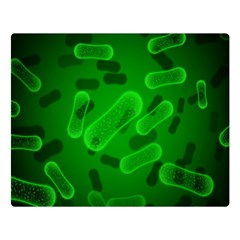 Green-rod-shaped-bacteria Two Sides Premium Plush Fleece Blanket (large) by Simbadda