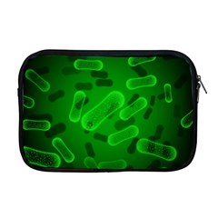 Green-rod-shaped-bacteria Apple Macbook Pro 17  Zipper Case by Simbadda