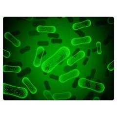 Green-rod-shaped-bacteria Two Sides Premium Plush Fleece Blanket (extra Small) by Simbadda