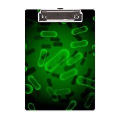 Green-rod-shaped-bacteria A5 Acrylic Clipboard by Simbadda