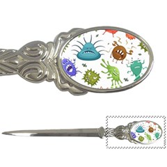 Dangerous-streptococcus-lactobacillus-staphylococcus-others-microbes-cartoon-style-vector-seamless-p Letter Opener by Simbadda