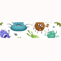 Dangerous-streptococcus-lactobacillus-staphylococcus-others-microbes-cartoon-style-vector-seamless-p Large Bar Mat by Simbadda