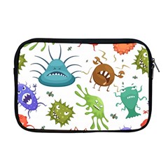 Dangerous-streptococcus-lactobacillus-staphylococcus-others-microbes-cartoon-style-vector-seamless-p Apple Macbook Pro 17  Zipper Case by Simbadda