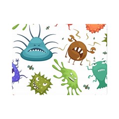 Dangerous-streptococcus-lactobacillus-staphylococcus-others-microbes-cartoon-style-vector-seamless-p Premium Plush Fleece Blanket (mini) by Simbadda