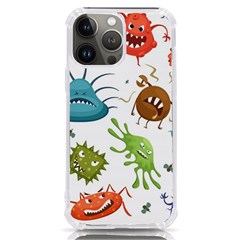 Dangerous-streptococcus-lactobacillus-staphylococcus-others-microbes-cartoon-style-vector-seamless-p Iphone 13 Pro Max Tpu Uv Print Case by Simbadda