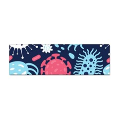 Seamless-pattern-microbes-virus-vector-illustration Sticker (bumper) by Simbadda