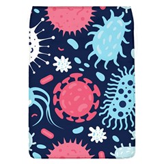 Seamless-pattern-microbes-virus-vector-illustration Removable Flap Cover (l) by Simbadda