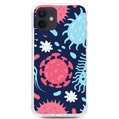 Seamless-pattern-microbes-virus-vector-illustration Iphone 12/12 Pro Tpu Uv Print Case by Simbadda