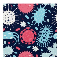 Seamless-pattern-microbes-virus-vector-illustration Banner And Sign 4  X 4  by Simbadda