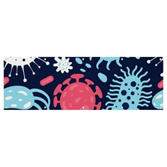 Seamless-pattern-microbes-virus-vector-illustration Banner And Sign 12  X 4  by Simbadda