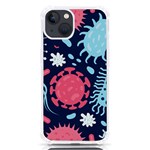 Seamless-pattern-microbes-virus-vector-illustration iPhone 13 TPU UV Print Case Front