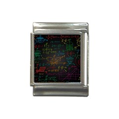 Mathematical-colorful-formulas-drawn-by-hand-black-chalkboard Italian Charm (13mm) by Simbadda