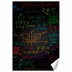 Mathematical-colorful-formulas-drawn-by-hand-black-chalkboard Canvas 20  X 30  by Simbadda