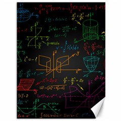 Mathematical-colorful-formulas-drawn-by-hand-black-chalkboard Canvas 36  X 48  by Simbadda