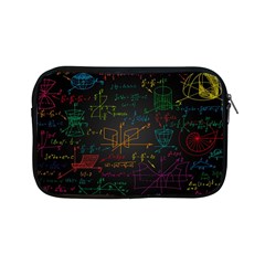 Mathematical-colorful-formulas-drawn-by-hand-black-chalkboard Apple Ipad Mini Zipper Cases by Simbadda