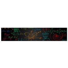 Mathematical-colorful-formulas-drawn-by-hand-black-chalkboard Small Premium Plush Fleece Scarf by Simbadda