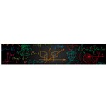 Mathematical-colorful-formulas-drawn-by-hand-black-chalkboard Small Premium Plush Fleece Scarf Back