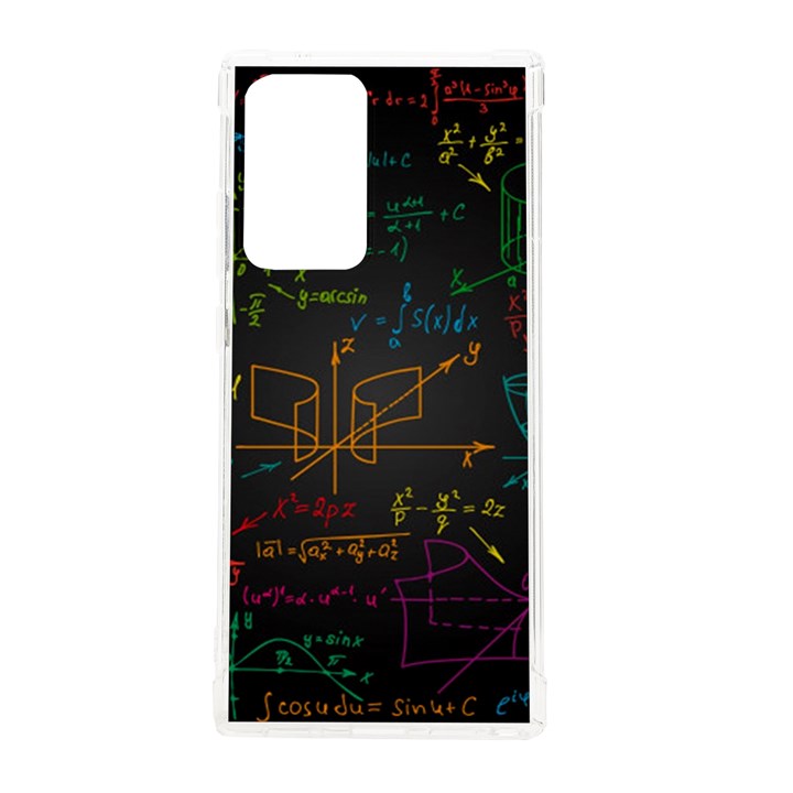 Mathematical-colorful-formulas-drawn-by-hand-black-chalkboard Samsung Galaxy Note 20 Ultra TPU UV Case