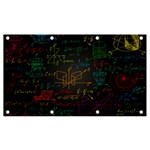 Mathematical-colorful-formulas-drawn-by-hand-black-chalkboard Banner and Sign 7  x 4  Front