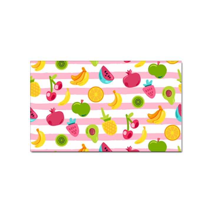 Tropical-fruits-berries-seamless-pattern Sticker Rectangular (100 pack)