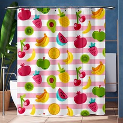 Tropical-fruits-berries-seamless-pattern Shower Curtain 60  X 72  (medium)  by Simbadda