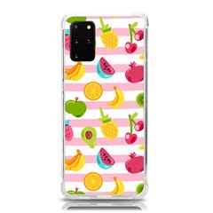 Tropical-fruits-berries-seamless-pattern Samsung Galaxy S20plus 6 7 Inch Tpu Uv Case by Simbadda