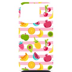 Tropical-fruits-berries-seamless-pattern Iphone 14 Pro Black Uv Print Case by Simbadda