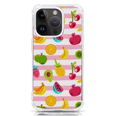 Tropical-fruits-berries-seamless-pattern Iphone 14 Pro Tpu Uv Print Case by Simbadda