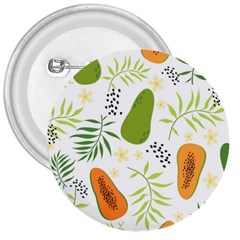 Seamless-tropical-pattern-with-papaya 3  Buttons by Simbadda