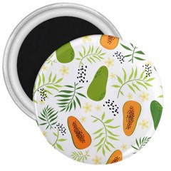 Seamless-tropical-pattern-with-papaya 3  Magnets