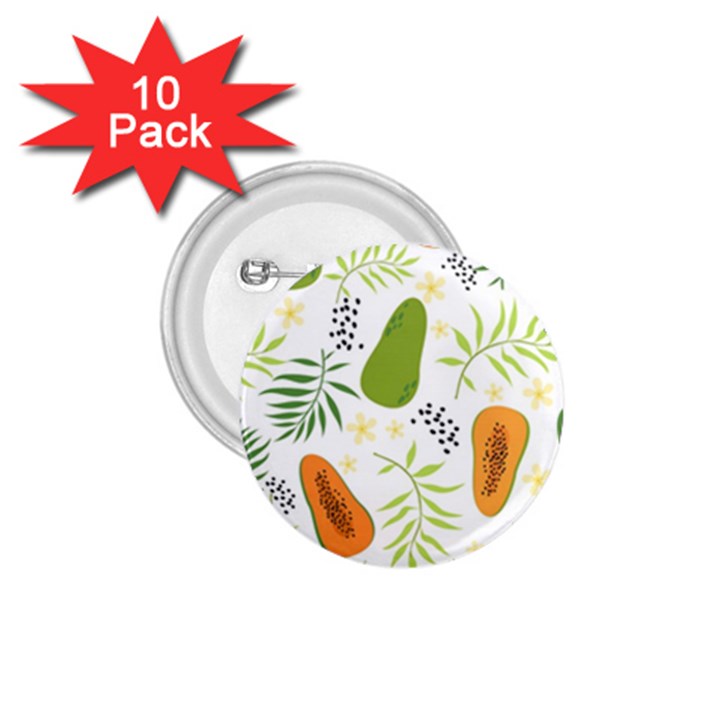 Seamless-tropical-pattern-with-papaya 1.75  Buttons (10 pack)