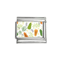 Seamless-tropical-pattern-with-papaya Italian Charm (9mm) by Simbadda