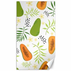 Seamless-tropical-pattern-with-papaya Canvas 40  X 72  by Simbadda