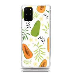 Seamless-tropical-pattern-with-papaya Samsung Galaxy S20plus 6 7 Inch Tpu Uv Case by Simbadda