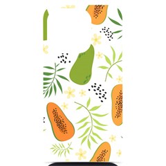 Seamless-tropical-pattern-with-papaya Iphone 14 Pro Black Uv Print Case by Simbadda