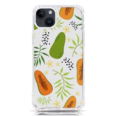 Seamless-tropical-pattern-with-papaya Iphone 14 Plus Tpu Uv Print Case by Simbadda