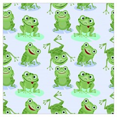 Cute-green-frogs-seamless-pattern Lightweight Scarf 