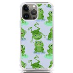 Cute-green-frogs-seamless-pattern iPhone 13 Pro Max TPU UV Print Case Front