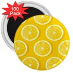 Lemon-fruits-slice-seamless-pattern 3  Magnets (100 pack) Front