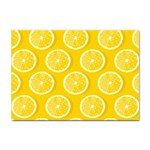 Lemon-fruits-slice-seamless-pattern Sticker A4 (100 pack) Front