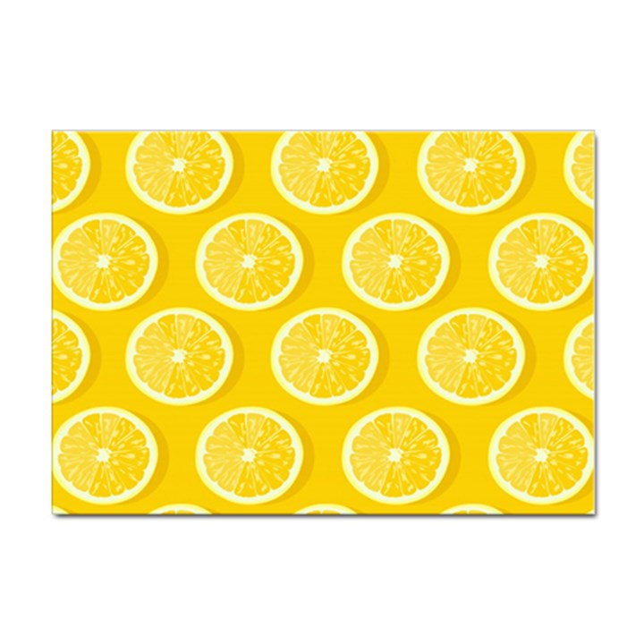 Lemon-fruits-slice-seamless-pattern Sticker A4 (100 pack)