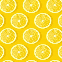 Lemon-fruits-slice-seamless-pattern Play Mat (rectangle) by Simbadda