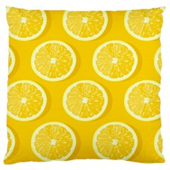 Lemon-fruits-slice-seamless-pattern Standard Premium Plush Fleece Cushion Case (two Sides)