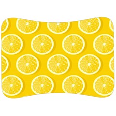 Lemon-fruits-slice-seamless-pattern Velour Seat Head Rest Cushion by Simbadda