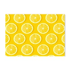 Lemon-fruits-slice-seamless-pattern Crystal Sticker (a4) by Simbadda