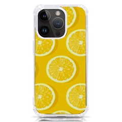 Lemon-fruits-slice-seamless-pattern Iphone 14 Pro Tpu Uv Print Case by Simbadda