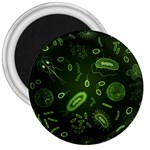 Bacteria-virus-seamless-pattern-inversion 3  Magnets Front